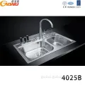 Popular Home Stainless Steel Two Bowls Kitchen Sink